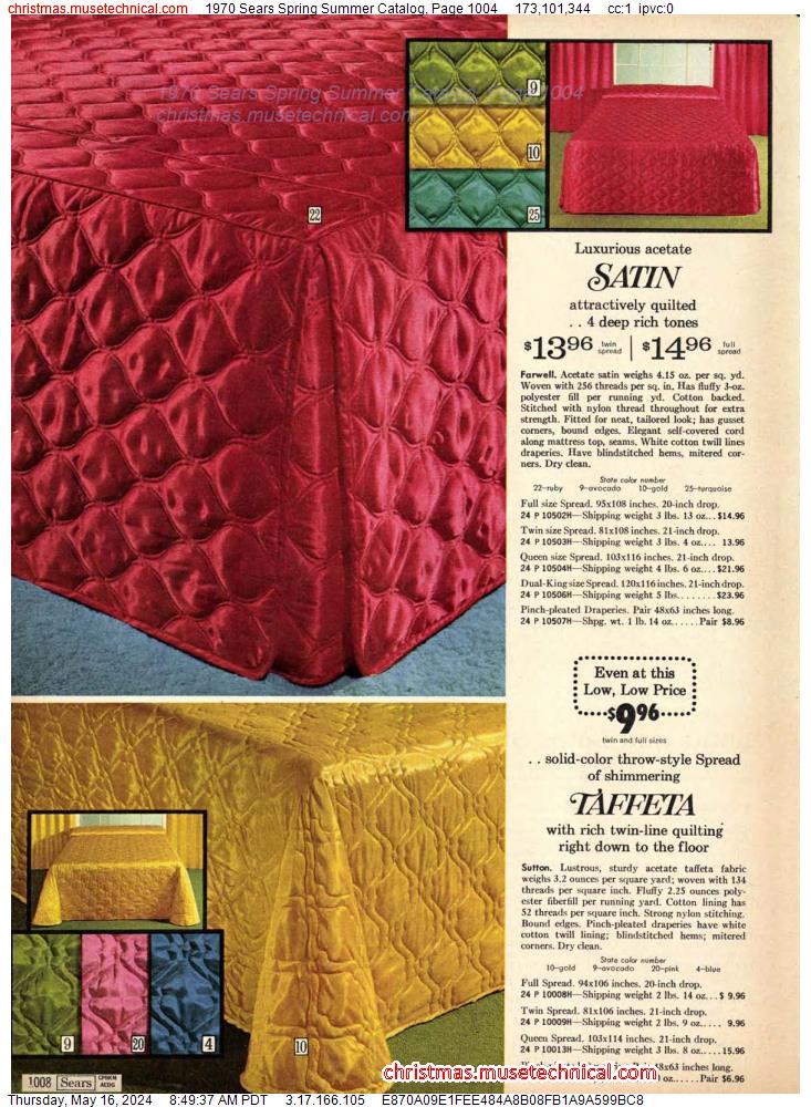 1970 Sears Spring Summer Catalog, Page 1004