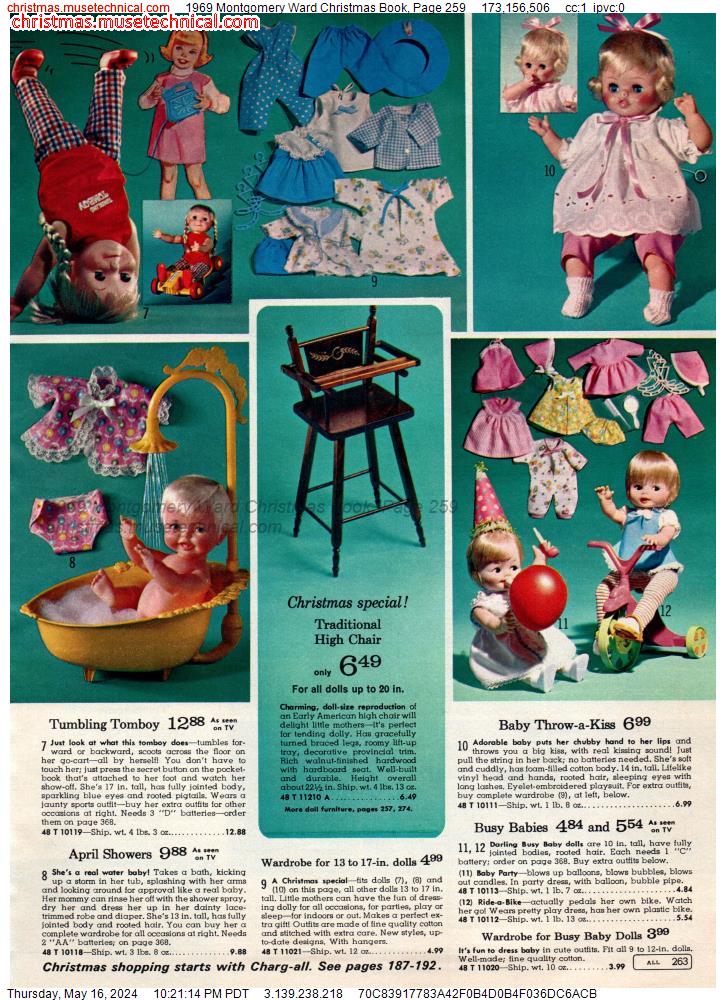 1969 Montgomery Ward Christmas Book, Page 259