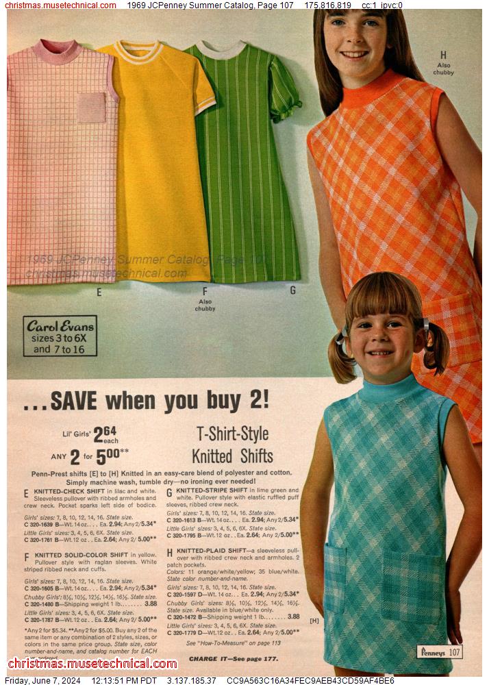 1969 JCPenney Summer Catalog, Page 107