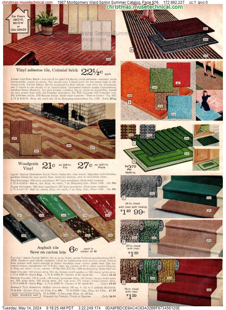 1967 Montgomery Ward Spring Summer Catalog, Page 926