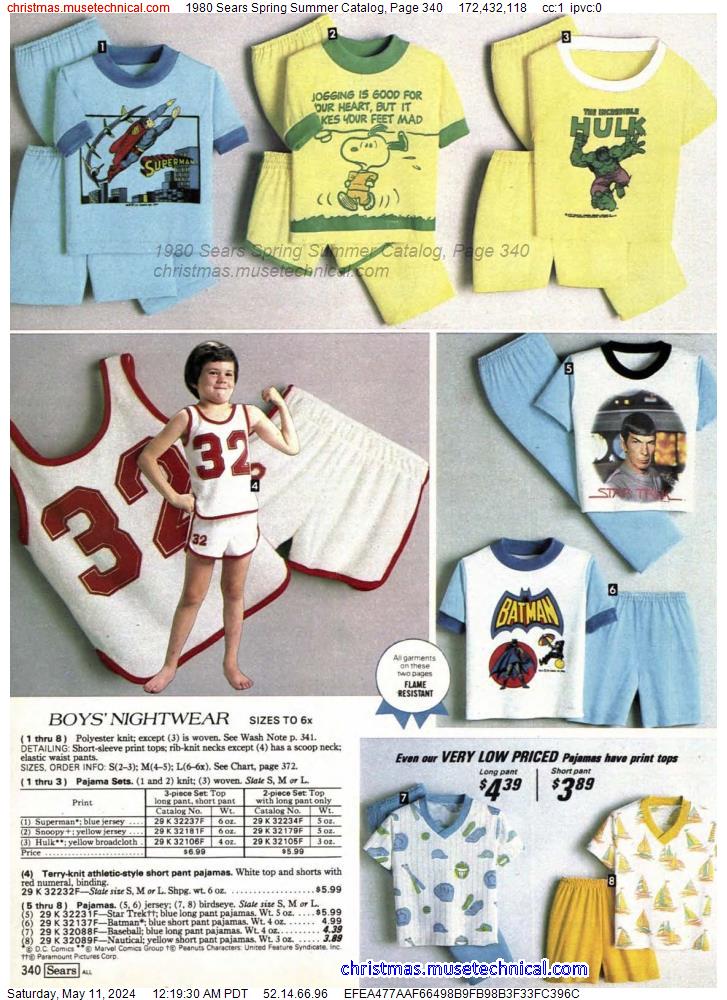 1980 Sears Spring Summer Catalog, Page 340