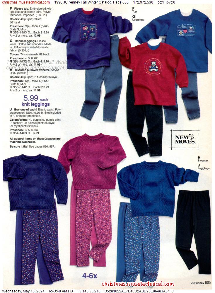 1996 JCPenney Fall Winter Catalog, Page 605