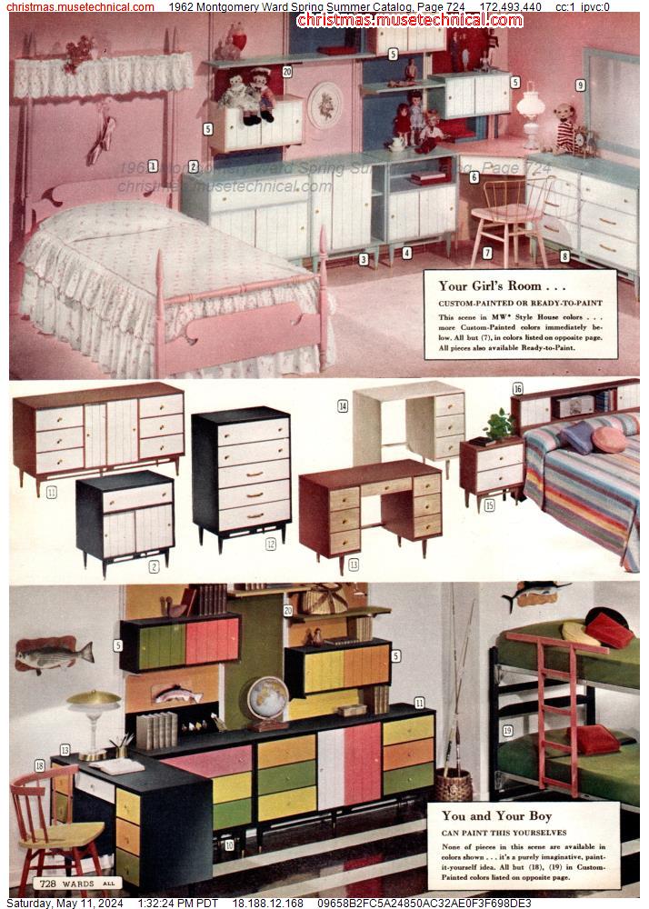 1962 Montgomery Ward Spring Summer Catalog, Page 724