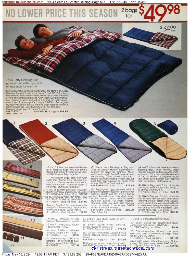 1984 Sears Fall Winter Catalog, Page 671