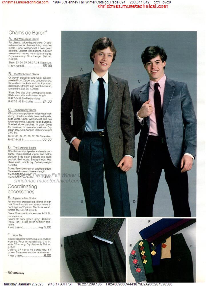 1984 JCPenney Fall Winter Catalog, Page 694