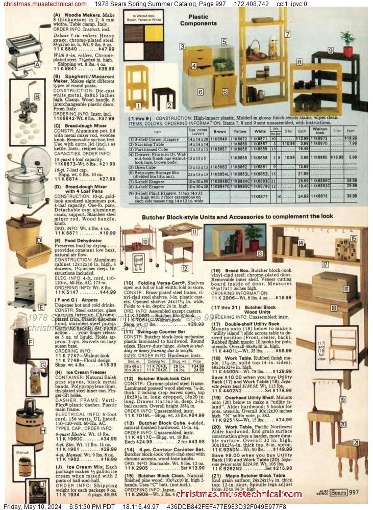 1978 Sears Spring Summer Catalog, Page 997