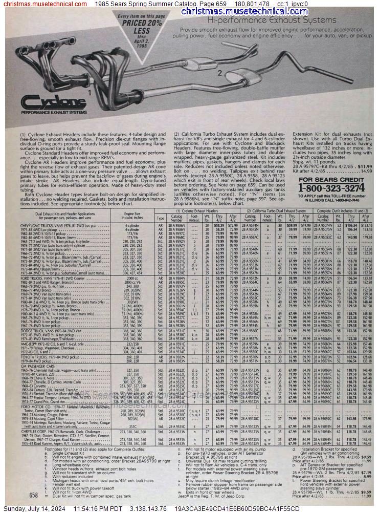 1985 Sears Spring Summer Catalog, Page 659