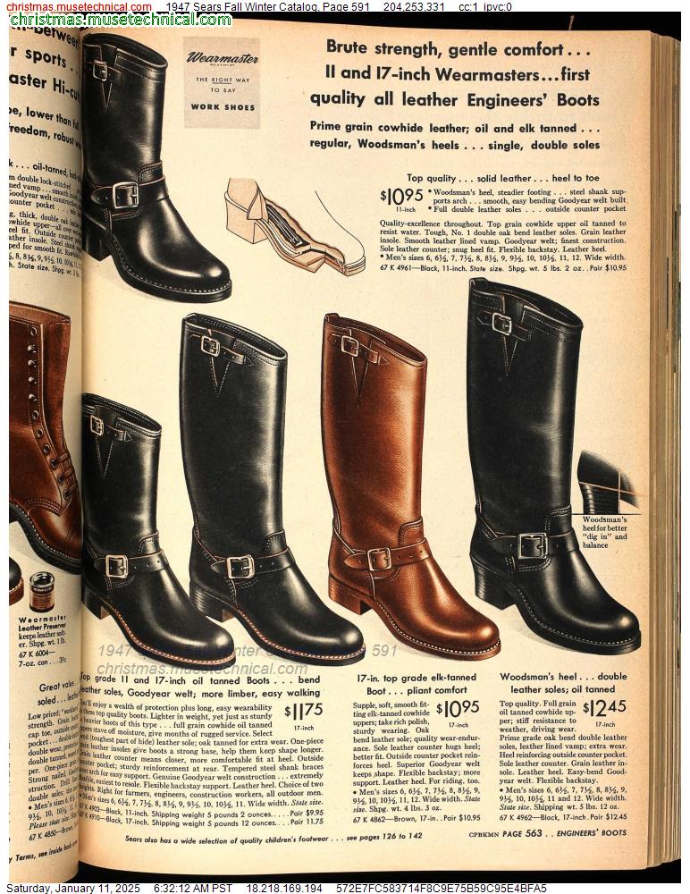 1947 Sears Fall Winter Catalog, Page 591