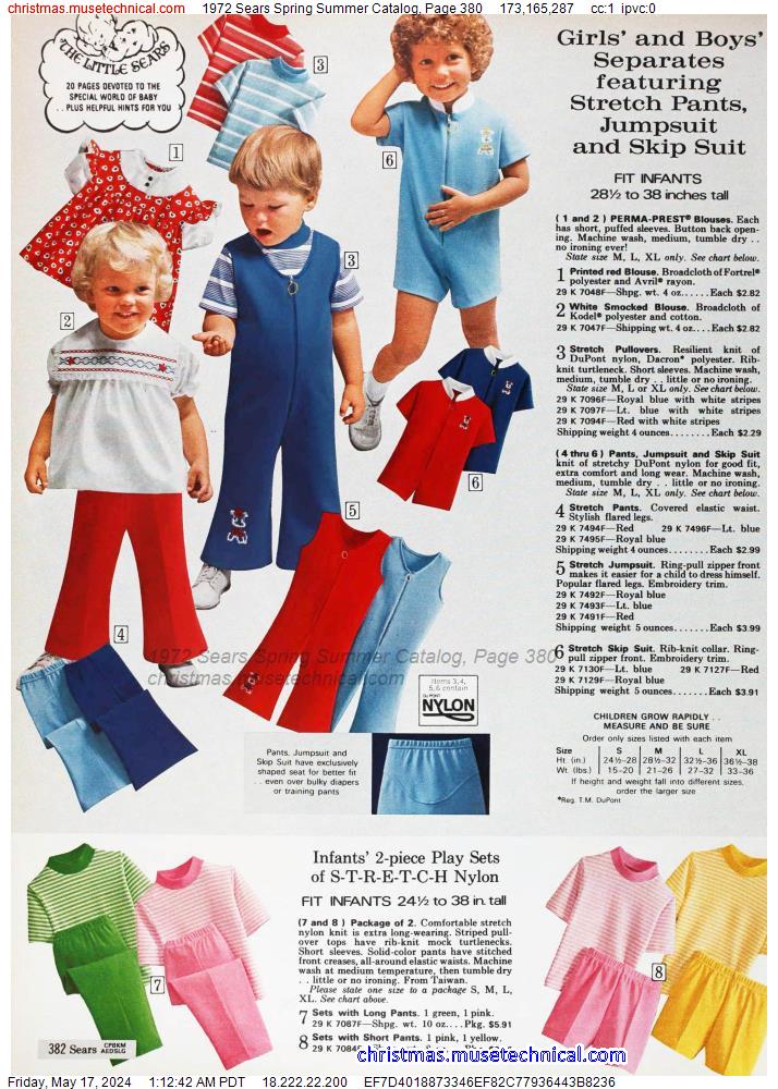 1972 Sears Spring Summer Catalog, Page 380