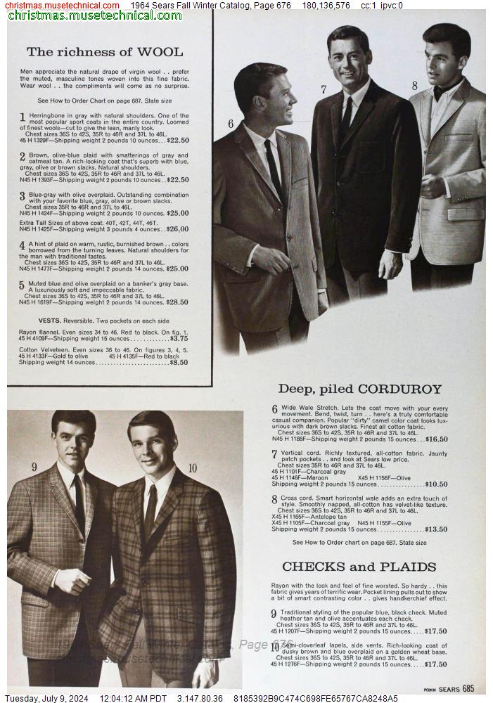 1964 Sears Fall Winter Catalog, Page 676