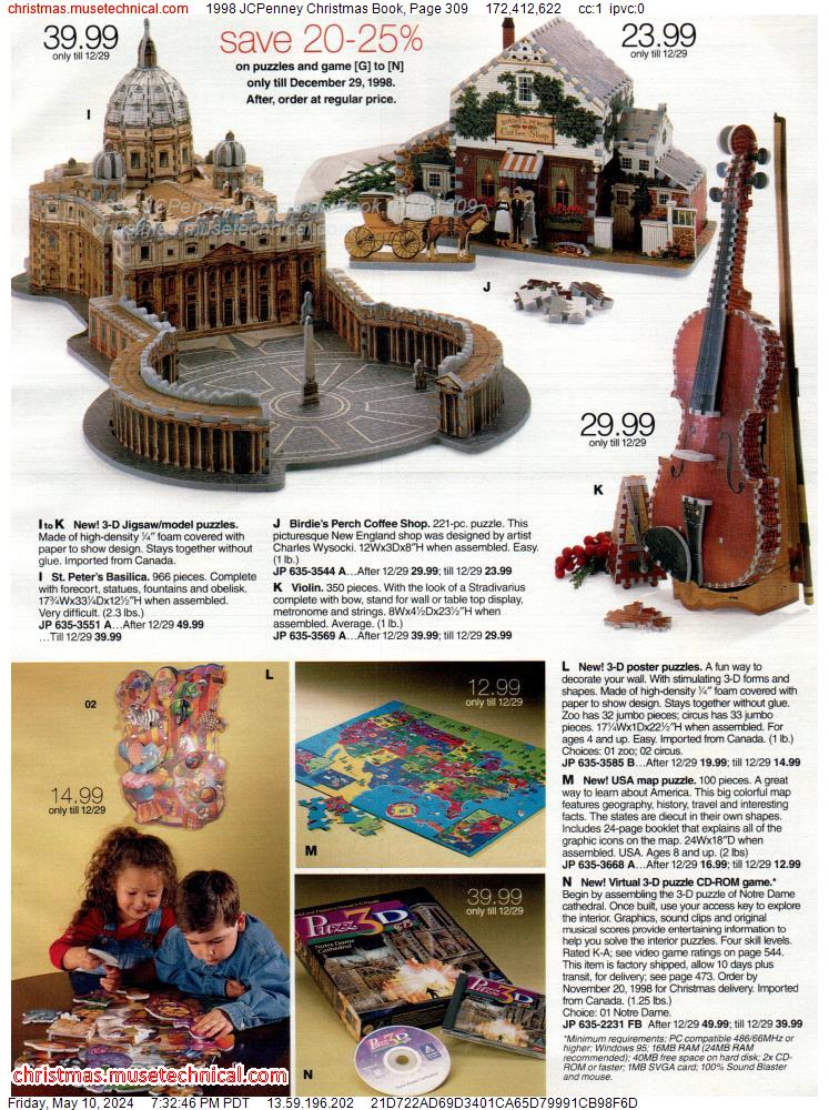 1998 JCPenney Christmas Book, Page 309