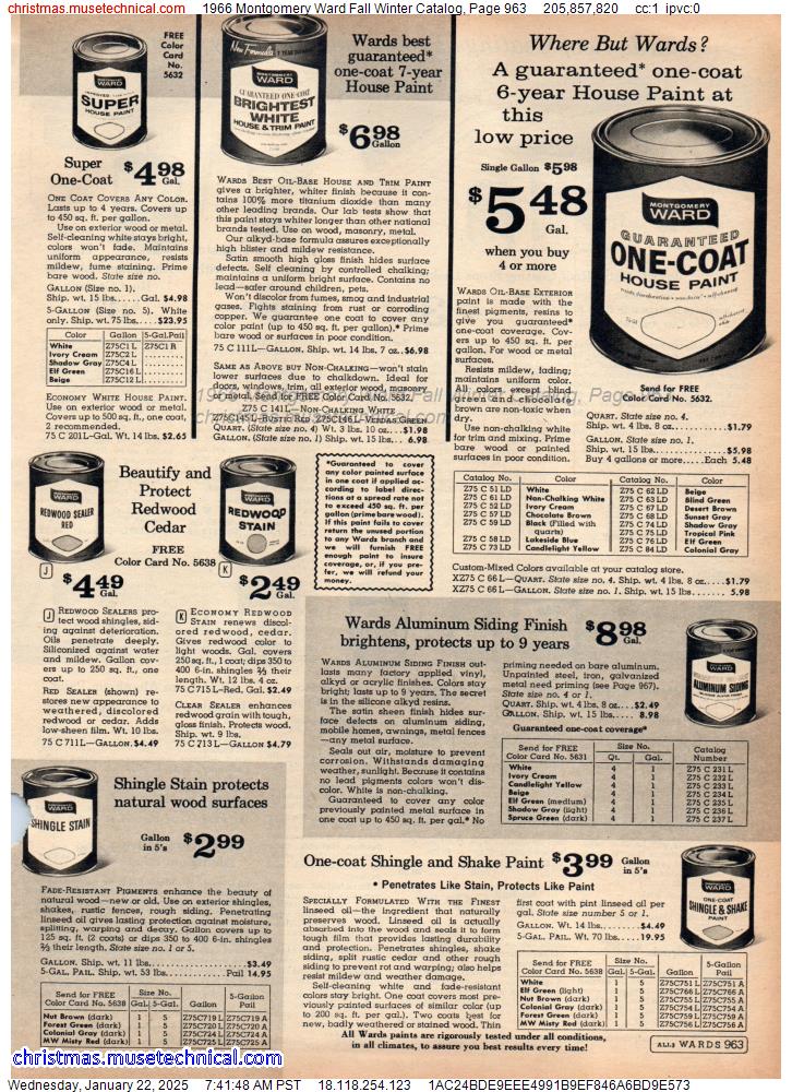 1966 Montgomery Ward Fall Winter Catalog, Page 963