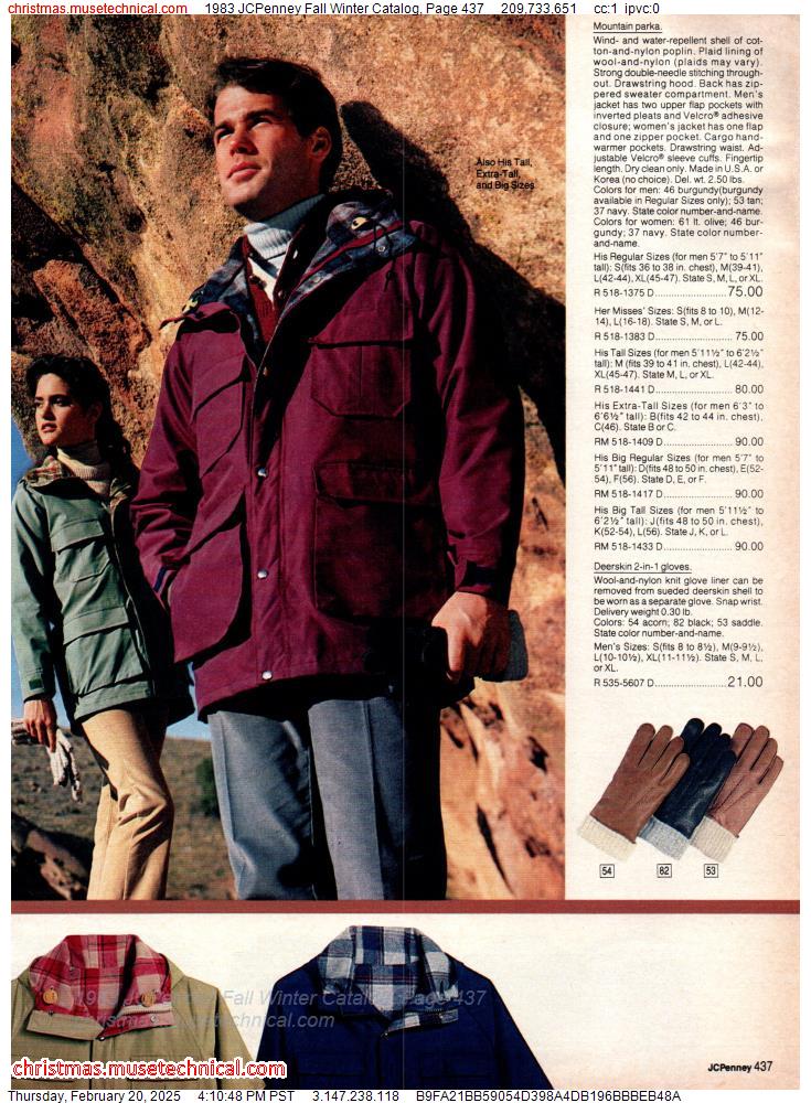 1983 JCPenney Fall Winter Catalog, Page 437