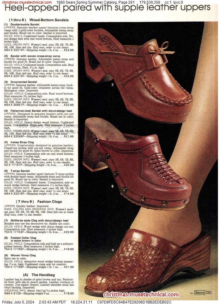 1980 Sears Spring Summer Catalog, Page 281
