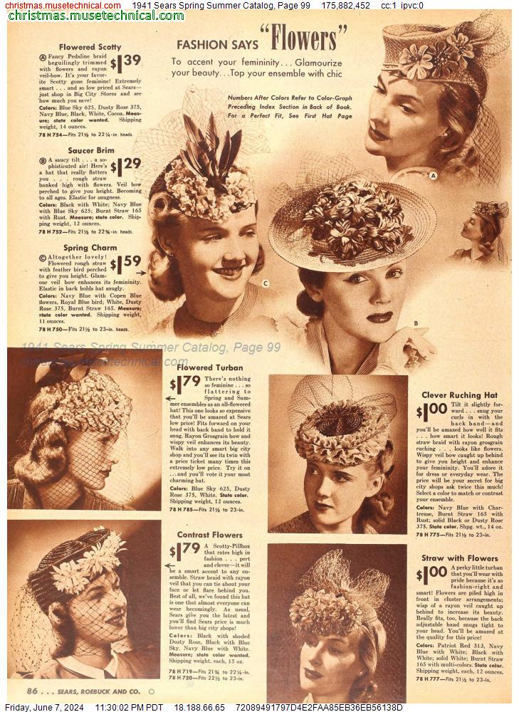 1941 Sears Spring Summer Catalog, Page 99