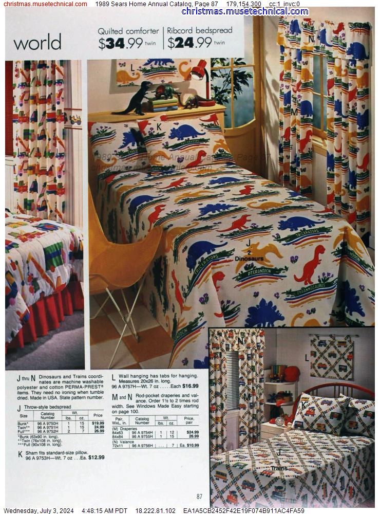 1989 Sears Home Annual Catalog, Page 87