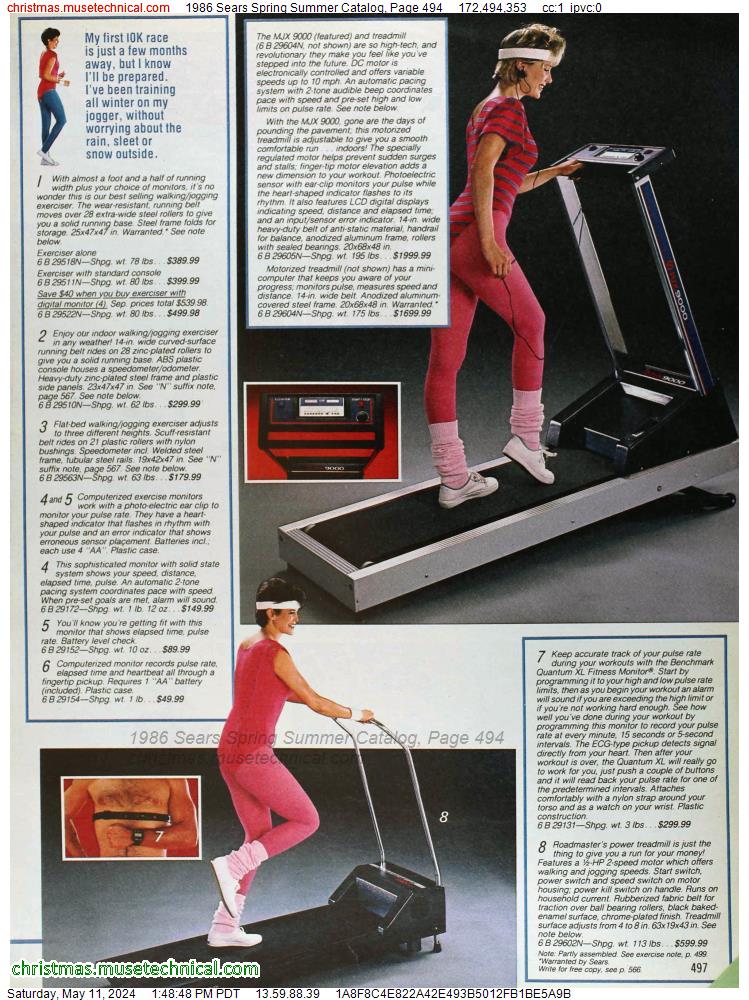 1986 Sears Spring Summer Catalog, Page 494