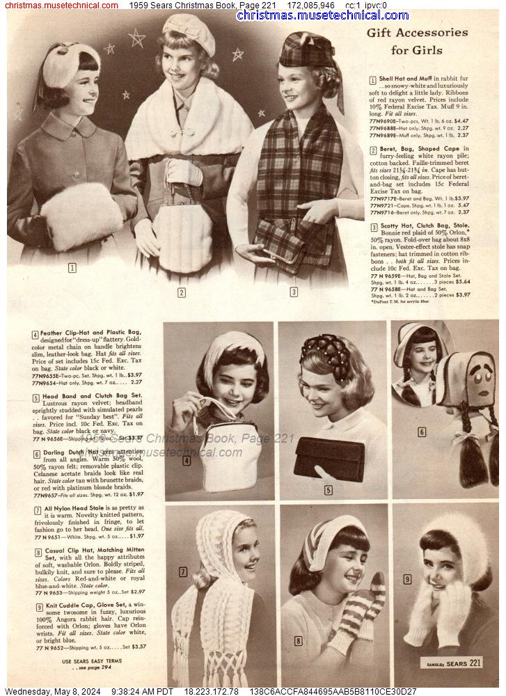 1959 Sears Christmas Book, Page 221