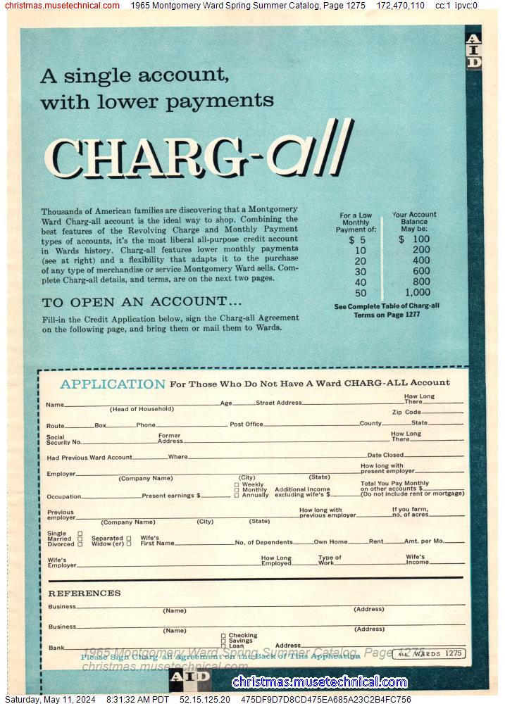 1965 Montgomery Ward Spring Summer Catalog, Page 1275