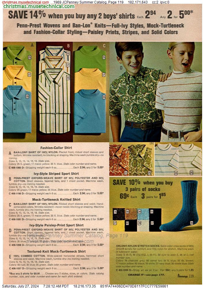 1969 JCPenney Summer Catalog, Page 119
