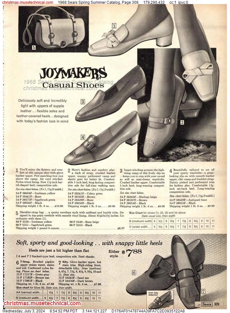 1968 Sears Spring Summer Catalog, Page 309