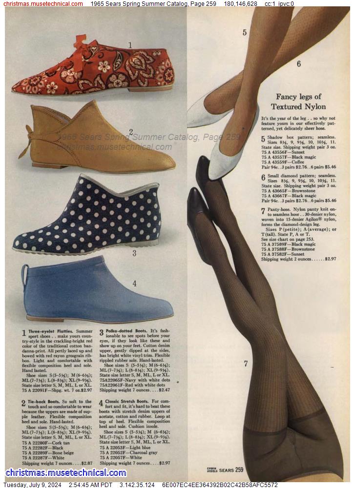 1965 Sears Spring Summer Catalog, Page 259