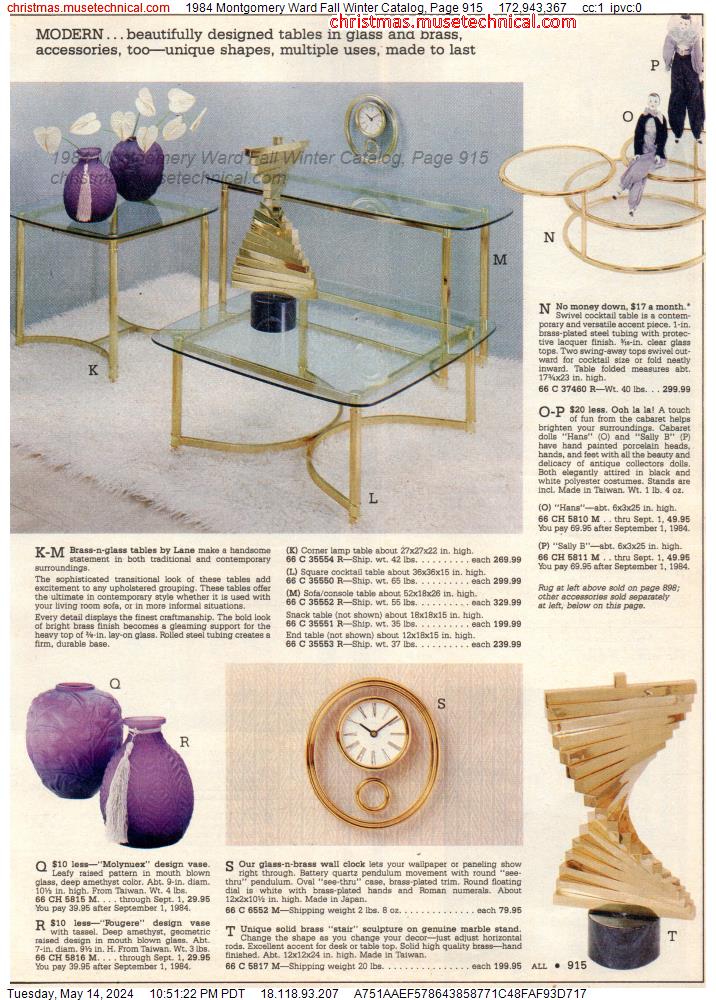 1984 Montgomery Ward Fall Winter Catalog, Page 915