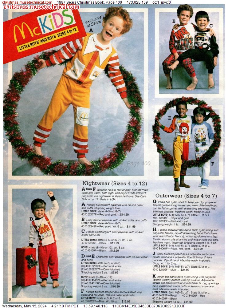 1987 Sears Christmas Book, Page 400
