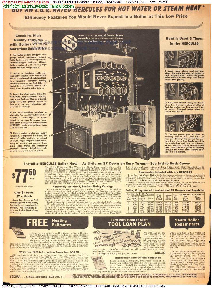 1941 Sears Fall Winter Catalog, Page 1448