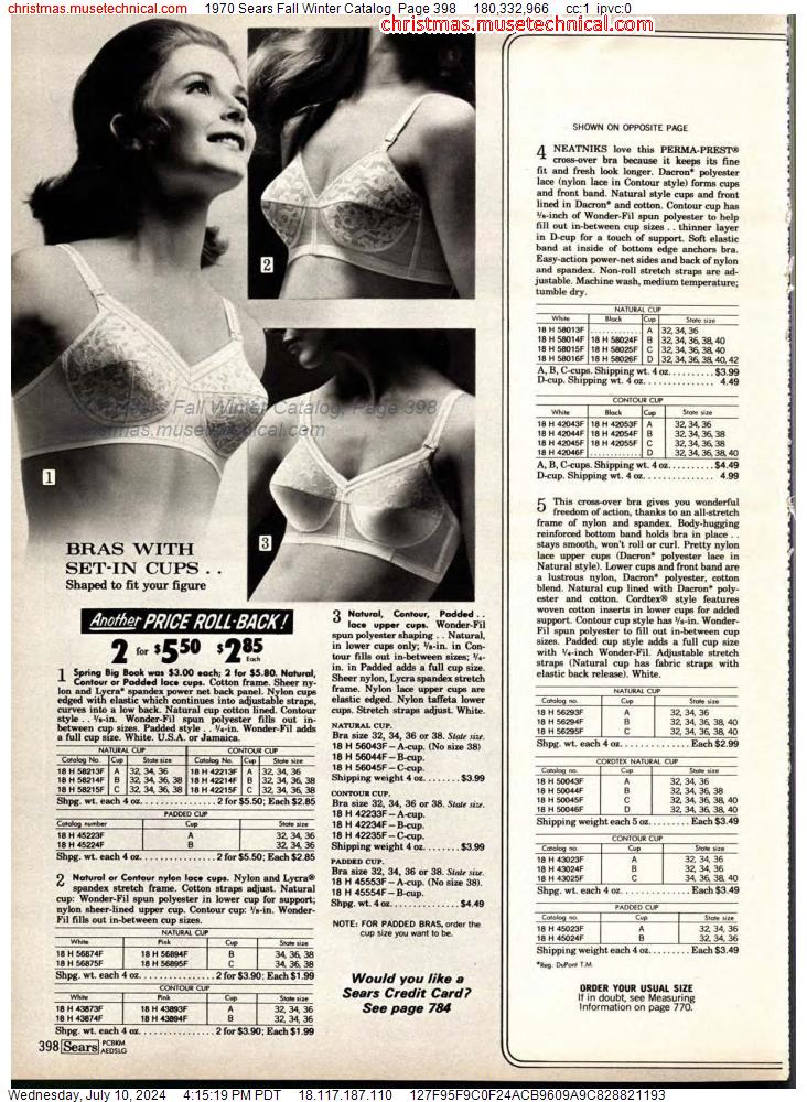 1970 Sears Fall Winter Catalog, Page 398