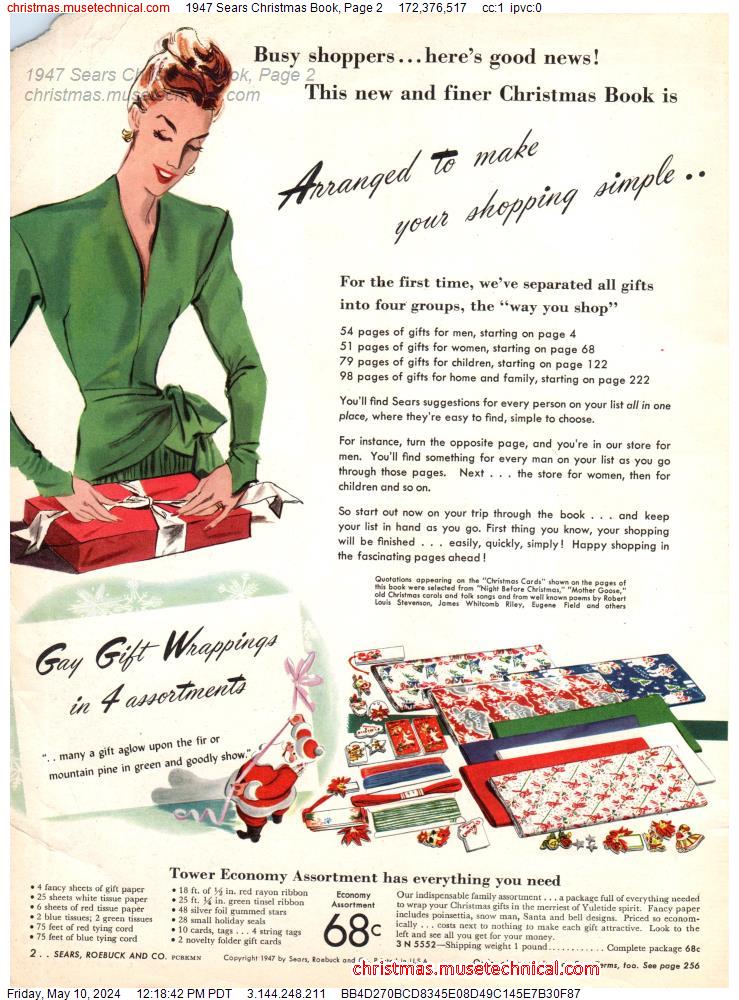 1947 Sears Christmas Book, Page 2