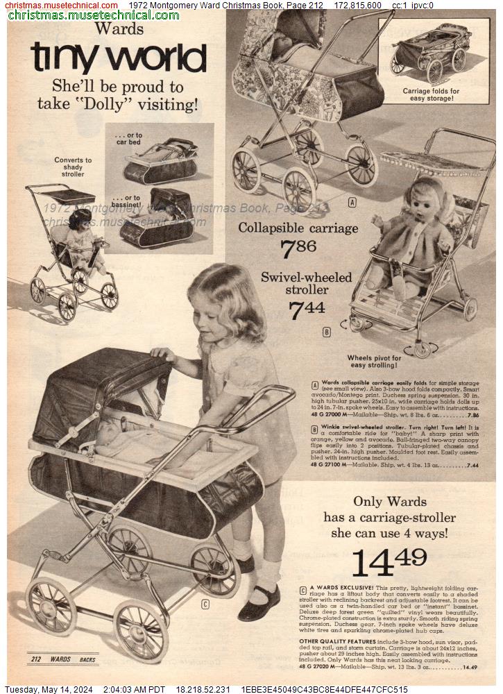 1972 Montgomery Ward Christmas Book, Page 212