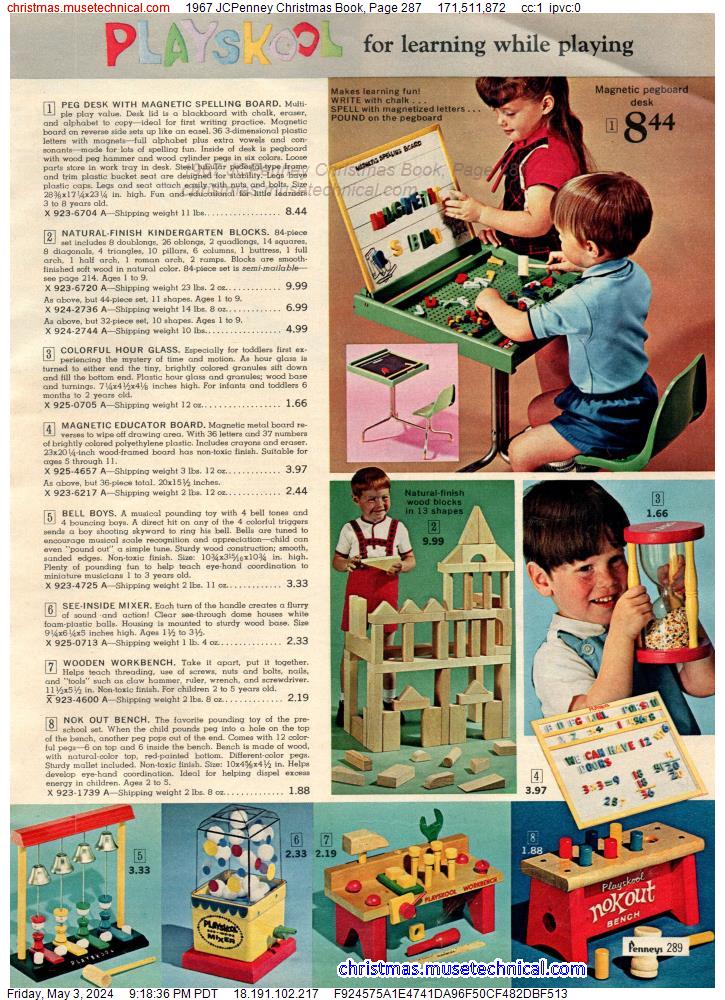 1967 JCPenney Christmas Book, Page 287