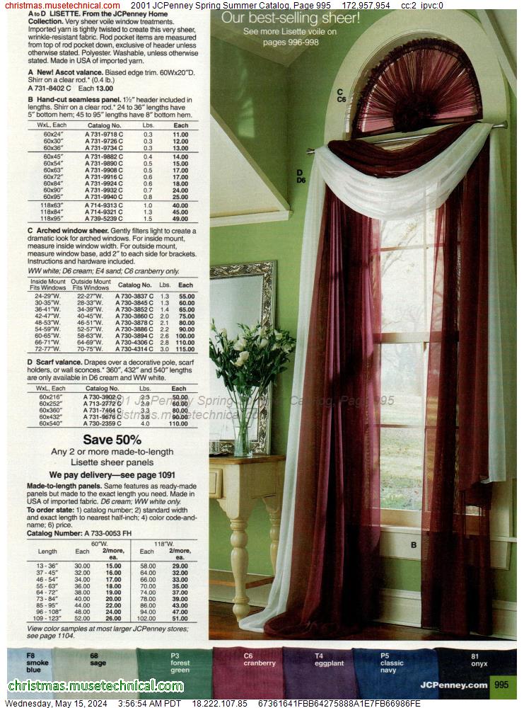 2001 JCPenney Spring Summer Catalog, Page 995