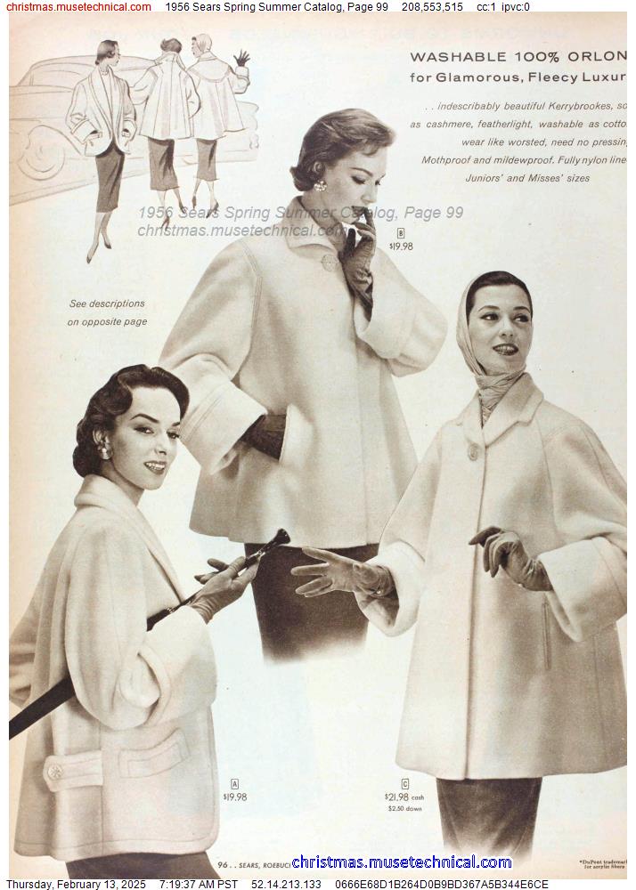 1956 Sears Spring Summer Catalog, Page 99