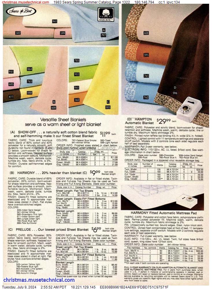 1983 Sears Spring Summer Catalog, Page 1322