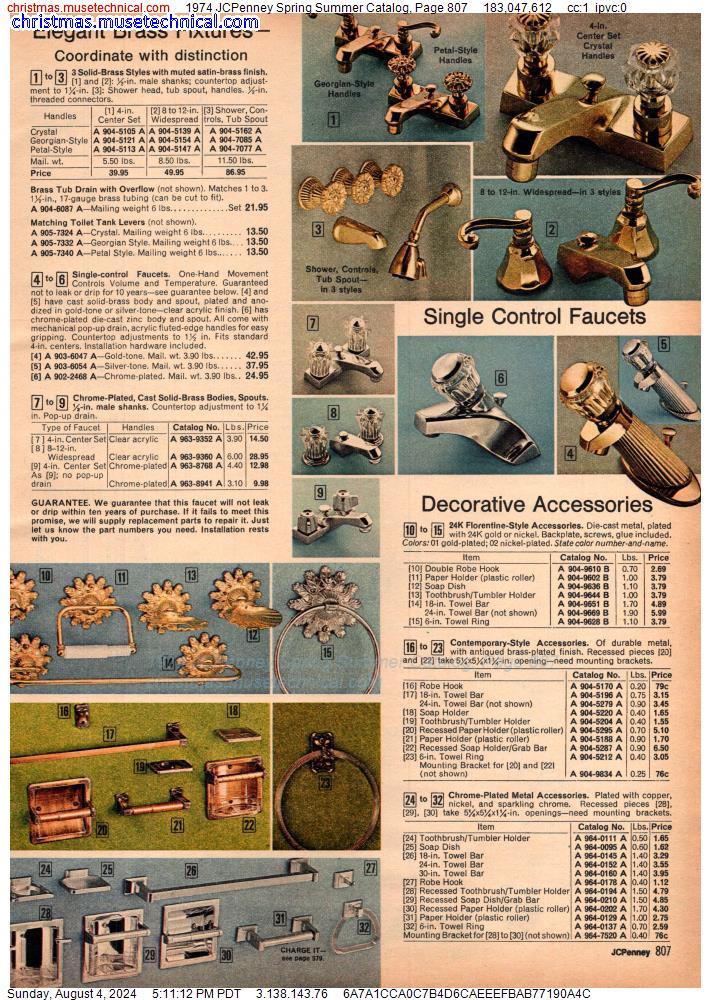 1974 JCPenney Spring Summer Catalog, Page 807