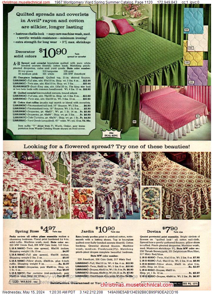 1967 Montgomery Ward Spring Summer Catalog, Page 1120