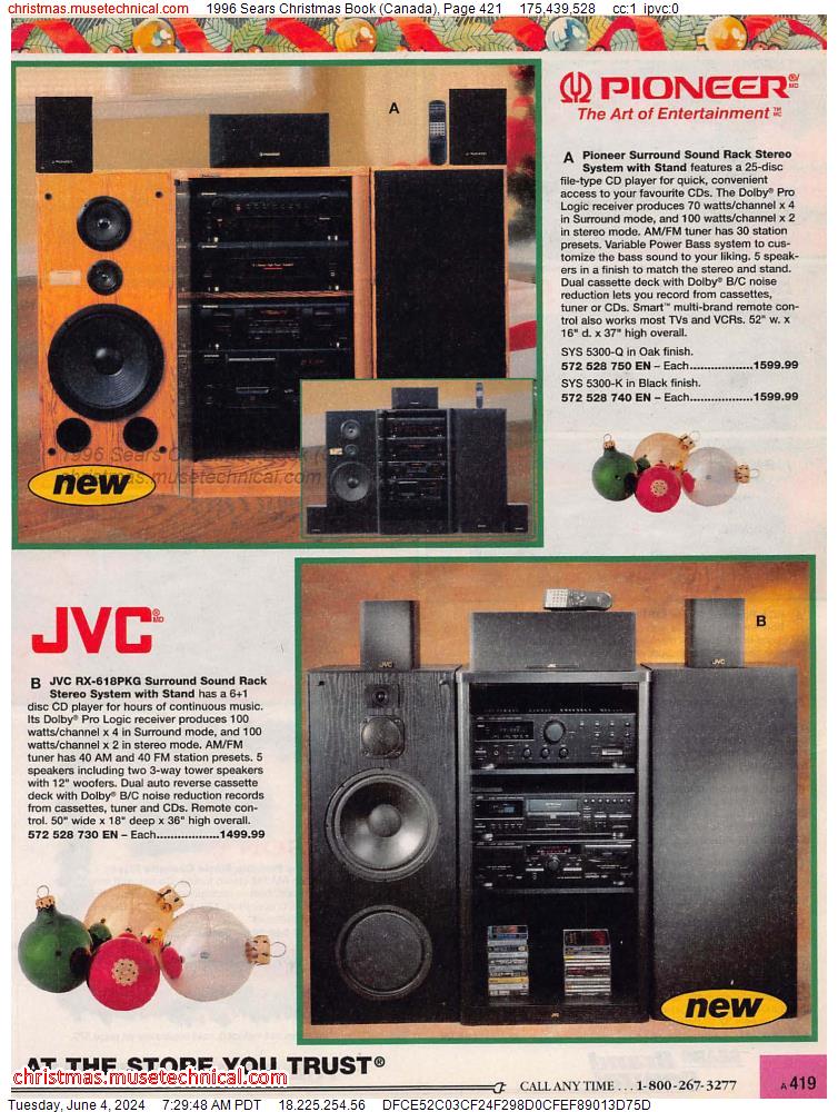 1996 Sears Christmas Book (Canada), Page 421