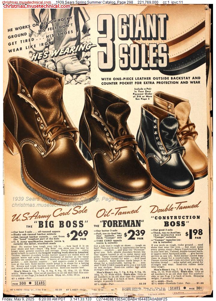 1939 Sears Spring Summer Catalog, Page 298