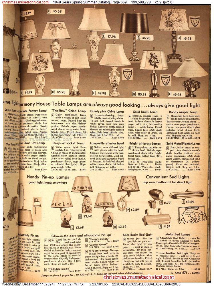 1948 Sears Spring Summer Catalog, Page 669