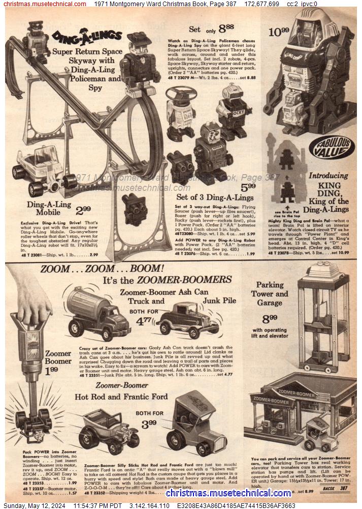 1971 Montgomery Ward Christmas Book, Page 387