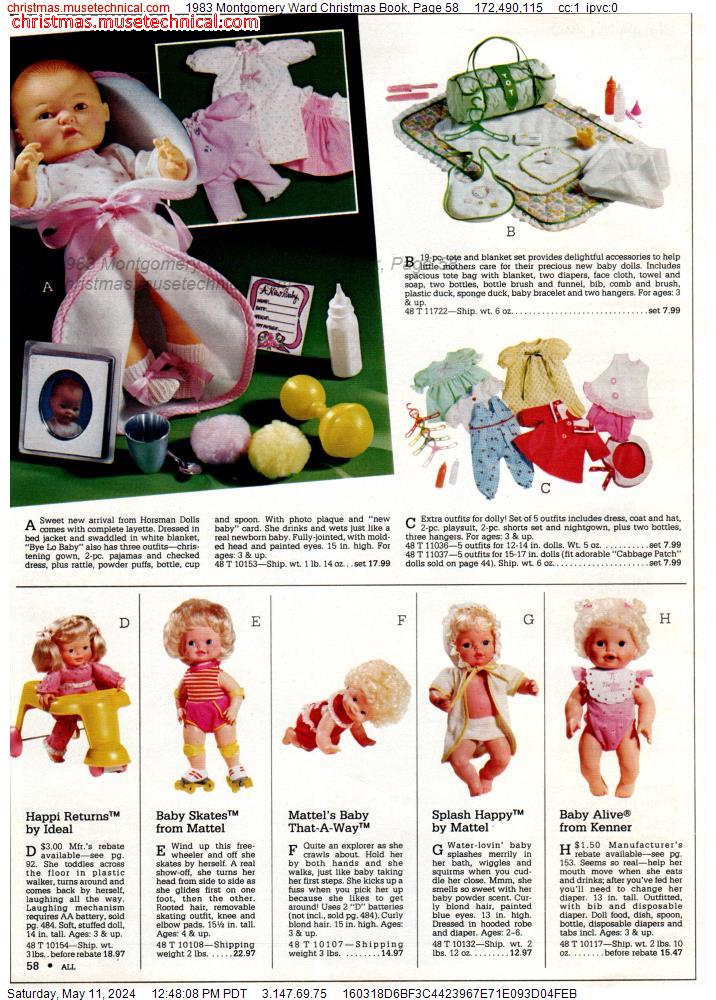1983 Montgomery Ward Christmas Book, Page 58