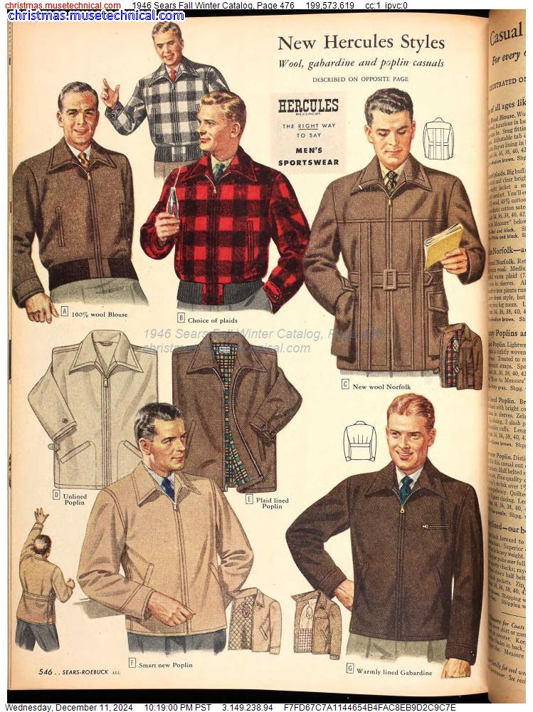 1946 Sears Fall Winter Catalog, Page 476