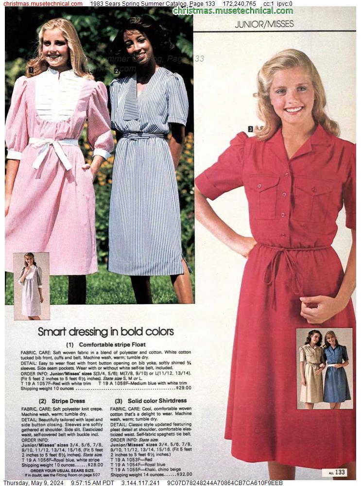 1983 Sears Spring Summer Catalog, Page 133