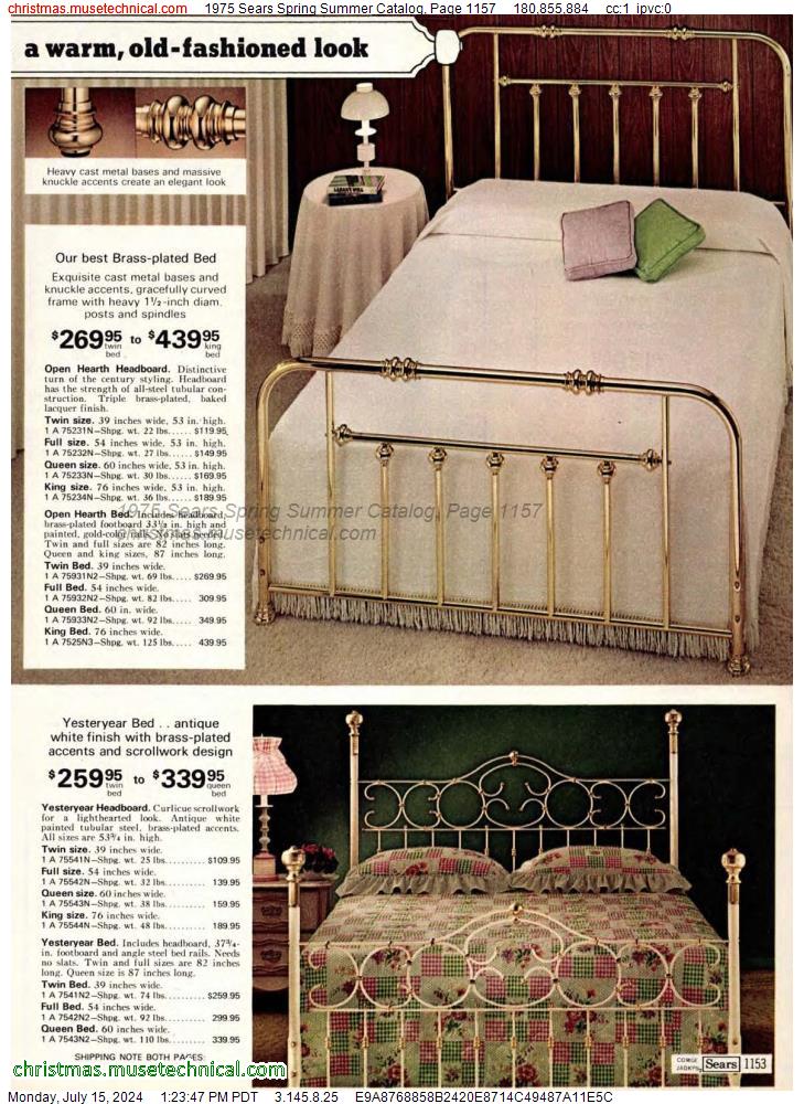 1975 Sears Spring Summer Catalog, Page 1157
