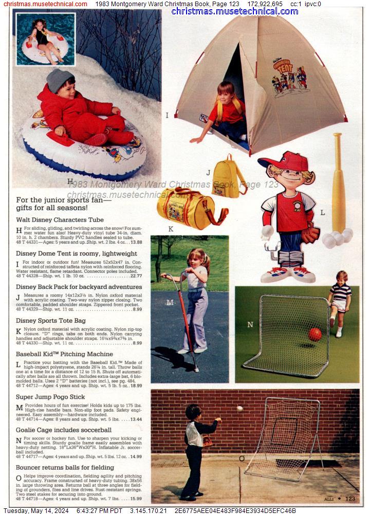 1983 Montgomery Ward Christmas Book, Page 123