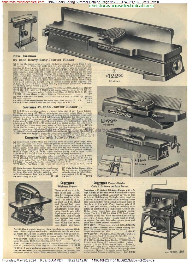 1960 Sears Spring Summer Catalog, Page 1179