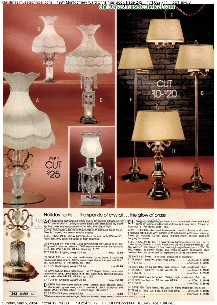 1981 Montgomery Ward Christmas Book, Page 242