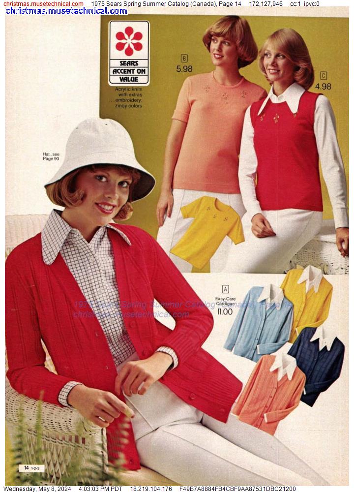 1975 Sears Spring Summer Catalog (Canada), Page 14